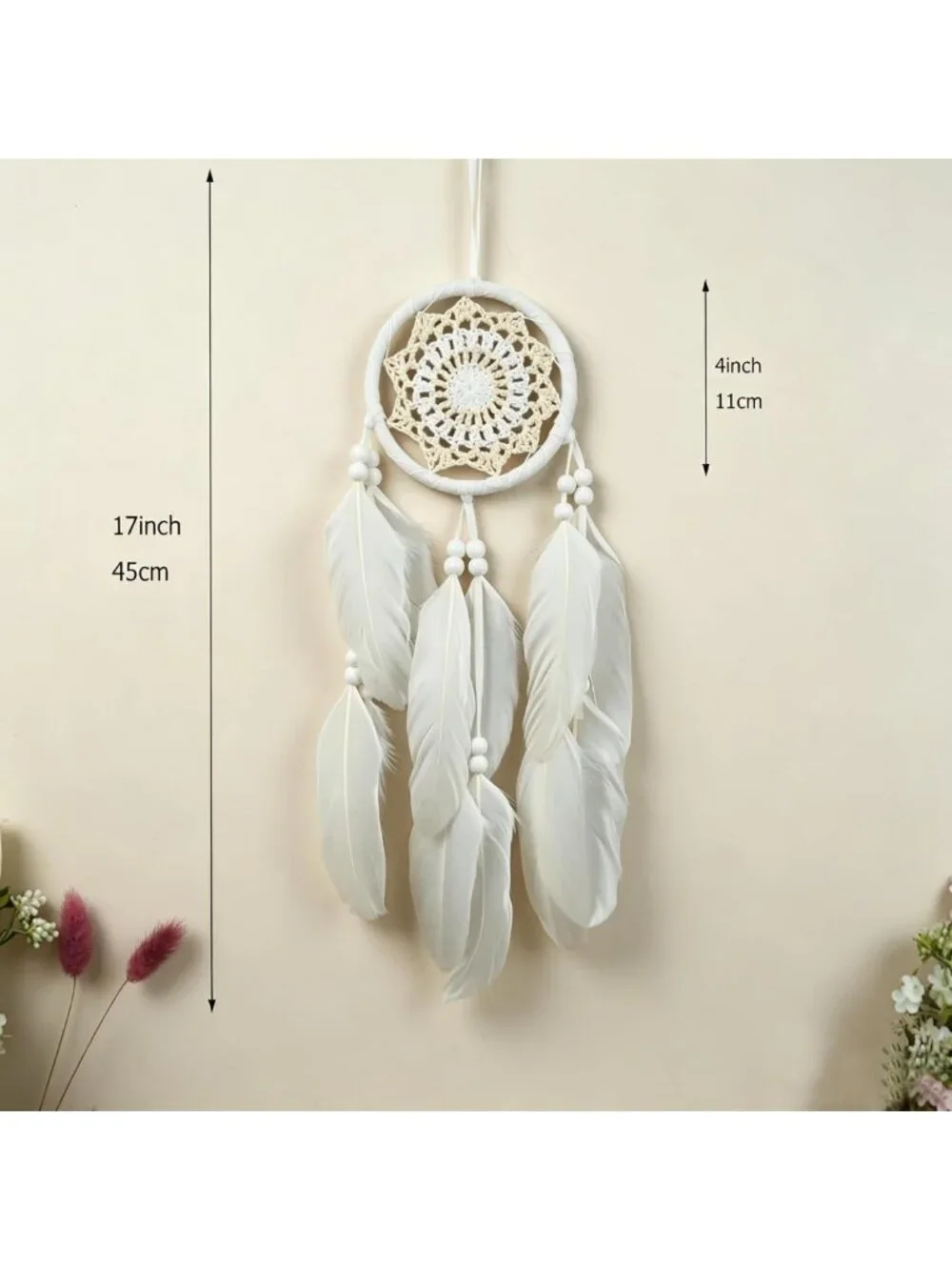 5 Pack Moon Phase Dreamcatcher Set | Boho Macrame Wall Decor for Home & Bedroom